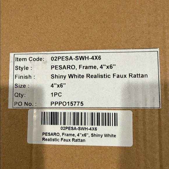 Gorgeous “Pigeon & Poodle” Faux Rattan NIB Picture Frame - Picture 2 of 5